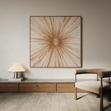 Abstract 818 Canvas Art 16" x 16" / 40 x 40 cm / Black