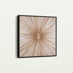 Abstract 818 Canvas Art 16" x 16" / 40 x 40 cm / Black