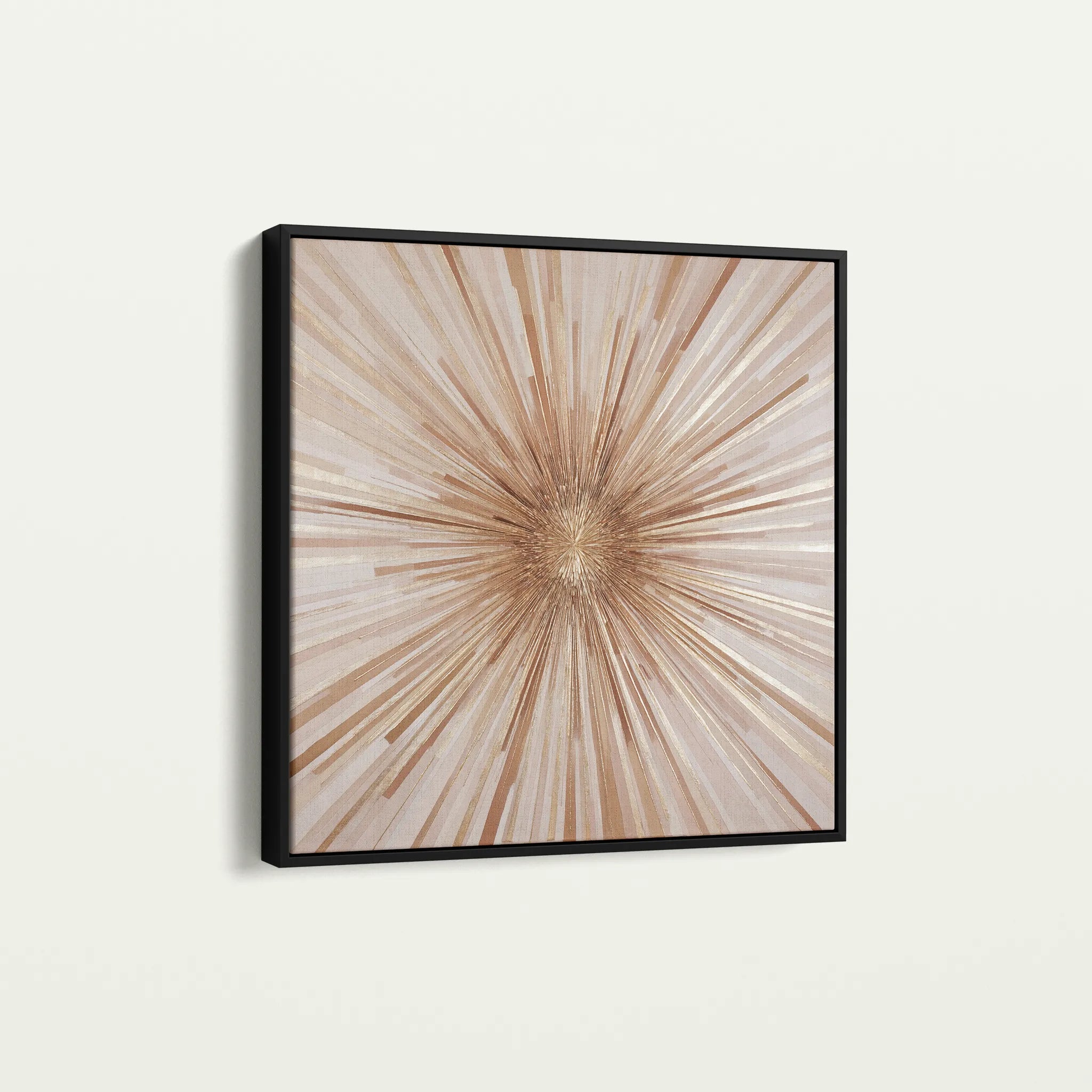 Abstract 818 Canvas Art 16" x 16" / 40 x 40 cm / Black