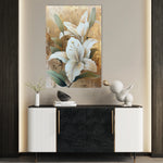 Floral 818 Canvas Art 18" x 24" / 45 x 60 cm / Black