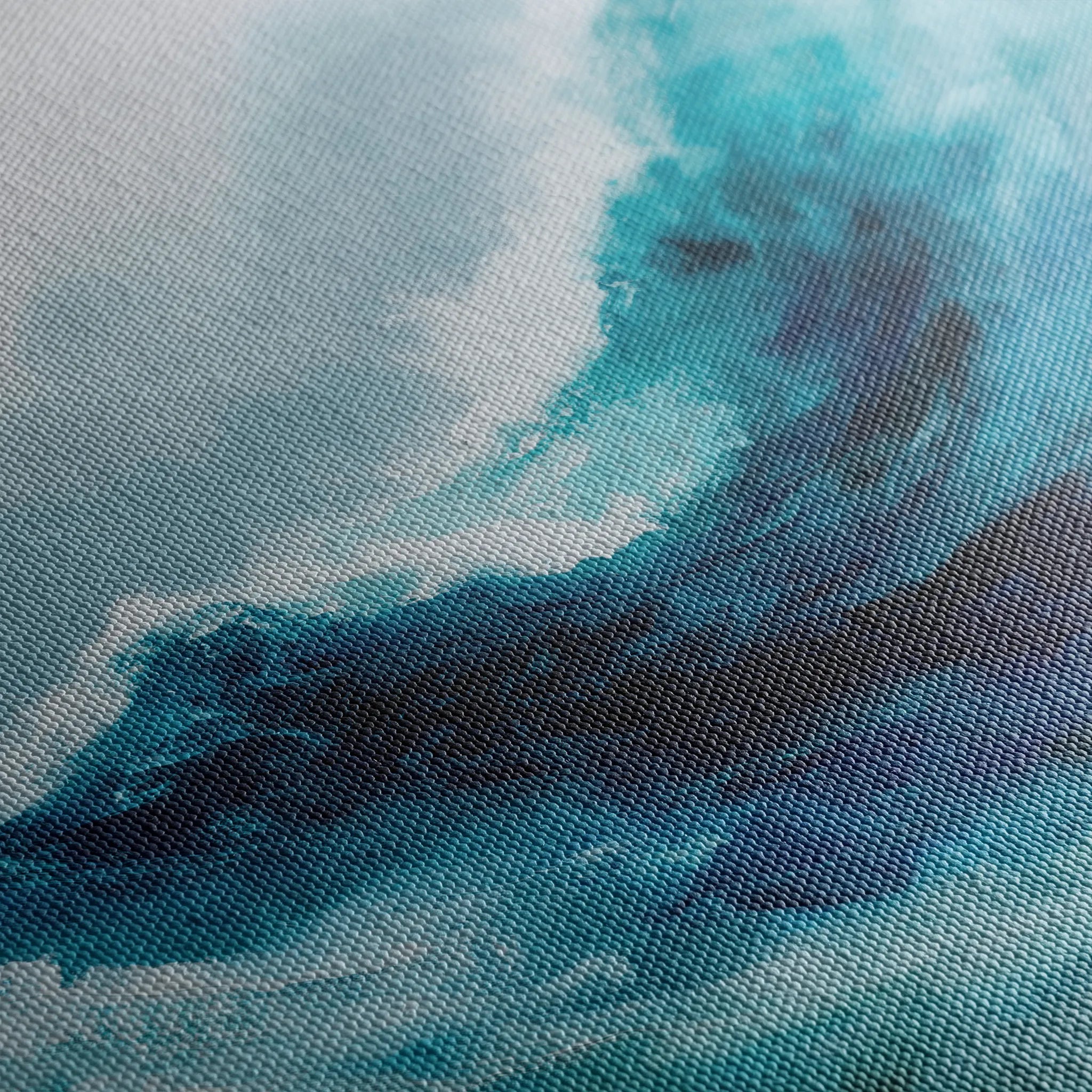Abstract 819 Canvas Art 16" x 16" / 40 x 40 cm / Black