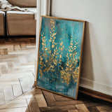Floral 819 Canvas Art 18" x 24" / 45 x 60 cm / Black