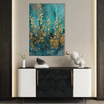 Floral 819 Canvas Art 18" x 24" / 45 x 60 cm / Black
