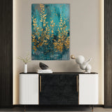 Floral 819 Canvas Art 18" x 24" / 45 x 60 cm / Black