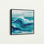 Abstract 820 Canvas Art 16" x 16" / 40 x 40 cm / Black