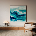 Abstract 820 Canvas Art 60 x 60 cm / Black