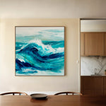 Abstract 820 Canvas Art 60 x 60 cm / Black