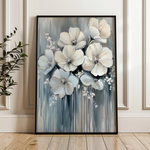 Floral 820 Canvas Art 18" x 24" / 45 x 60 cm / Black