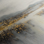 Abstract 821 Canvas Art 16" x 16" / 40 x 40 cm / Black
