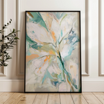 Floral 821 Canvas Art 18" x 24" / 45 x 60 cm / Black