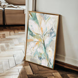 Floral 821 Canvas Art 18" x 24" / 45 x 60 cm / Black