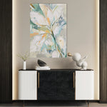 Floral 821 Canvas Art 18" x 24" / 45 x 60 cm / Black