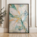 Floral 821 Canvas Art 60 x 40 cm / Black
