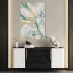 Floral 821 Canvas Art 60 x 40 cm / Black