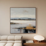 Abstract 822 Canvas Art 16" x 16" / 40 x 40 cm / Black