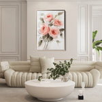 Floral 822 Canvas Art 18" x 24" / 45 x 60 cm / Black