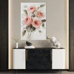 Floral 822 Canvas Art 60 x 40 cm / Black