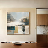 Abstract 823 Canvas Art 16" x 16" / 40 x 40 cm / Black