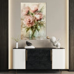 Floral 823 Canvas Art 18" x 24" / 45 x 60 cm / Black
