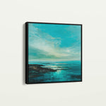 Abstract 824 Canvas Art 16" x 16" / 40 x 40 cm / Black