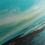 Abstract 824 Canvas Art 16" x 16" / 40 x 40 cm / Black