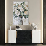 Floral 824 Canvas Art 18" x 24" / 45 x 60 cm / Black