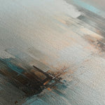 Abstract 825 Canvas Art 16" x 16" / 40 x 40 cm / Black