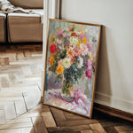 Floral 825 Canvas Art 18" x 24" / 45 x 60 cm / Black