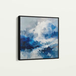 Abstract 826 Canvas Art 16" x 16" / 40 x 40 cm / Black