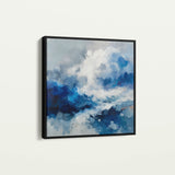 Abstract 826 Canvas Art 16" x 16" / 40 x 40 cm / Black