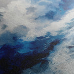 Abstract 826 Canvas Art 16" x 16" / 40 x 40 cm / Black