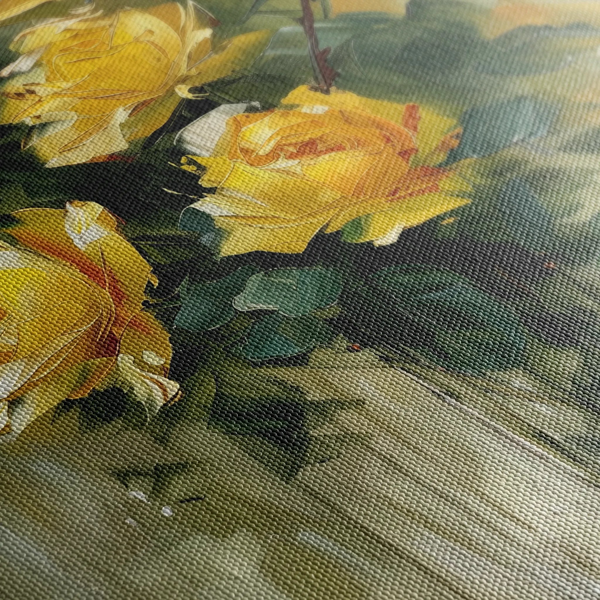 Floral 826 Canvas Art 18" x 24" / 45 x 60 cm / Black