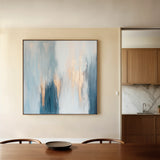 Abstract 827 Canvas Art 16" x 16" / 40 x 40 cm / Black