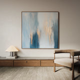 Abstract 827 Canvas Art 16" x 16" / 40 x 40 cm / Black