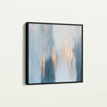 Abstract 827 Canvas Art 16" x 16" / 40 x 40 cm / Black