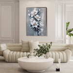 Floral 827 Canvas Art 18" x 24" / 45 x 60 cm / Black