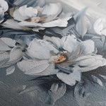 Floral 827 Canvas Art 60 x 40 cm / Black