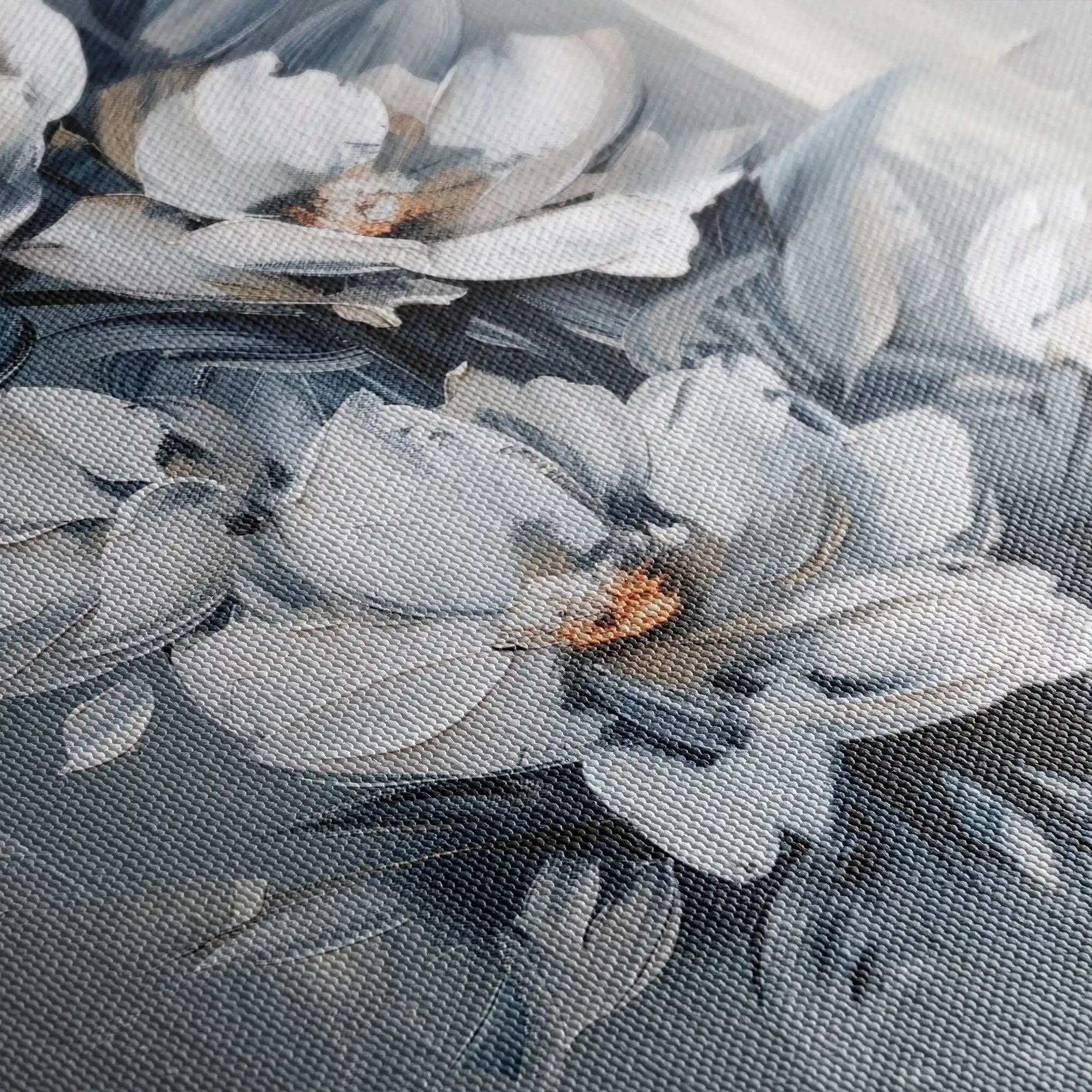 Floral 827 Canvas Art 60 x 40 cm / Black