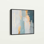 Abstract 828 Canvas Art 16" x 16" / 40 x 40 cm / Black