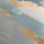 Abstract 828 Canvas Art 16" x 16" / 40 x 40 cm / Black