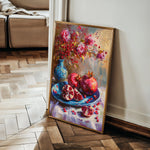 Floral 828 Canvas Art 18" x 24" / 45 x 60 cm / Black