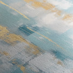 Abstract 829 Canvas Art 16" x 16" / 40 x 40 cm / Black