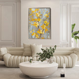 Floral 829 Canvas Art 18" x 24" / 45 x 60 cm / Black