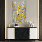 Floral 829 Canvas Art 18" x 24" / 45 x 60 cm / Black