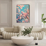 Floral 830 Canvas Art 18" x 24" / 45 x 60 cm / Black