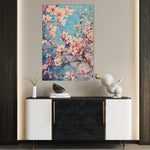 Floral 830 Canvas Art 18" x 24" / 45 x 60 cm / Black
