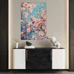 Floral 830 Canvas Art 60 x 40 cm / Black