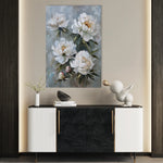 Floral 831 Canvas Art 18" x 24" / 45 x 60 cm / Black