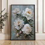 Floral 831 Canvas Art 60 x 40 cm / Black
