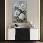 Floral 831 Canvas Art 60 x 40 cm / Black